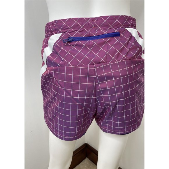 Adidas Women’s Shorts Purple Primeblue XS Blue lining Drawcord on Elastic, Logo - Picture 7 of 12